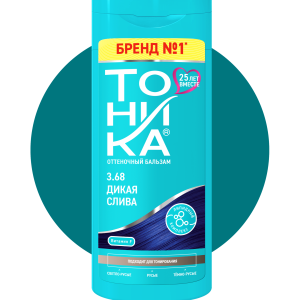 شامپو رنگ تونیکا شماره 3.68 (پر کلاغی)