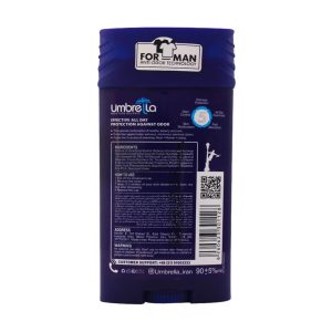 استیک دئودورانت مردانه آمبرلا مدل وایلد اینویزیبل (آبی) – ۹۰ میلی‌لیتر